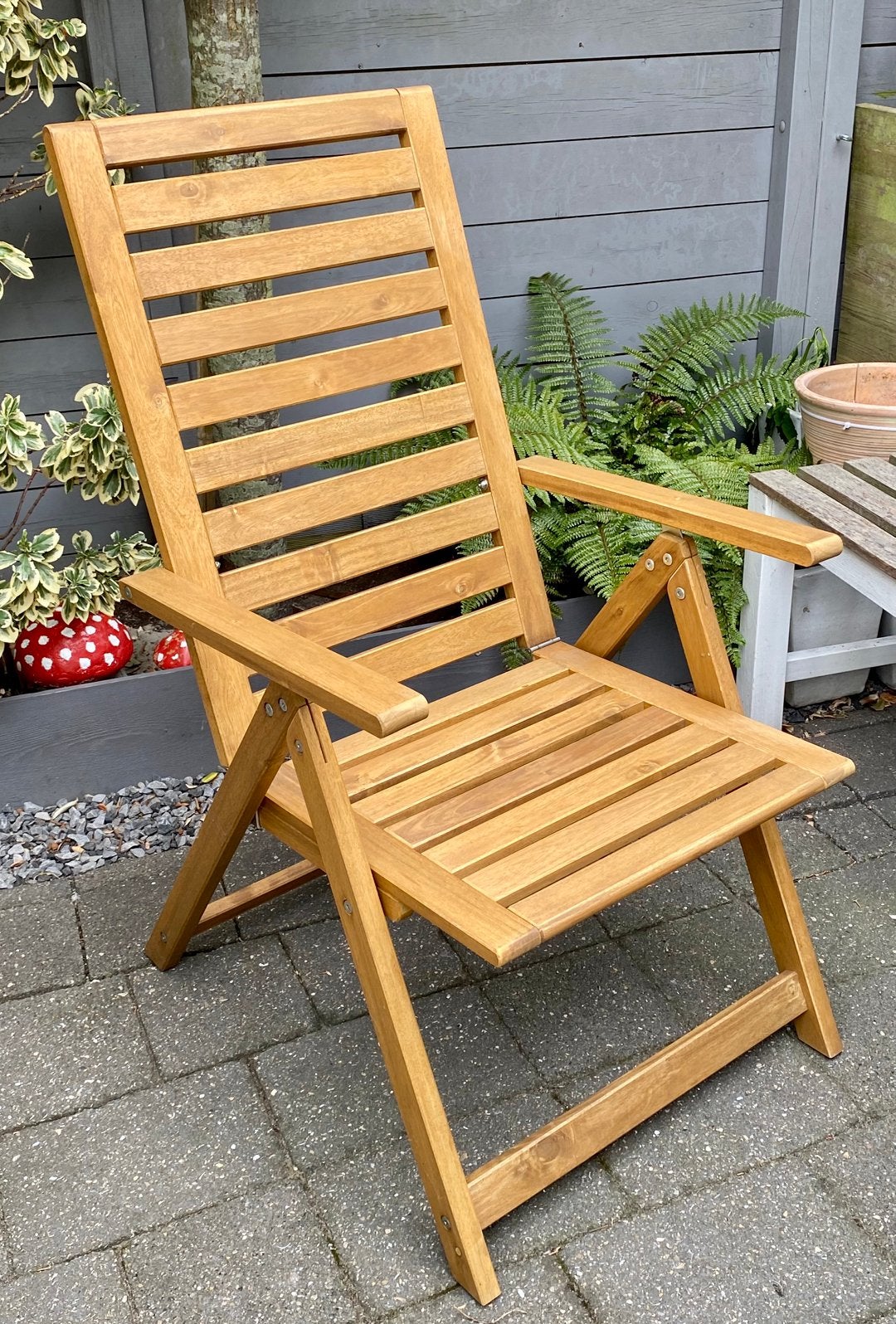4 Ikea tuinstoelen Nämmarö, Ophalen, Zo goed als nieuw, Hout, Inklapbaar