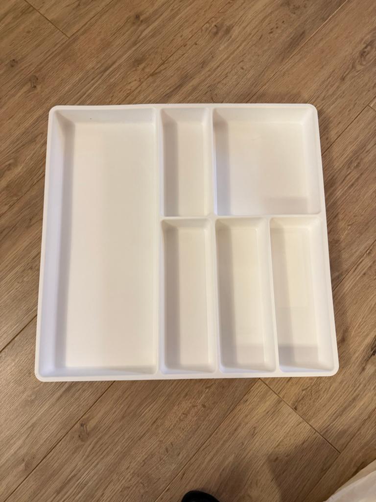 IKEA STÖDJA Bestekbak - Wit, Zo goed als nieuw, Ophalen, Overige typen, IKEA, Kunststof