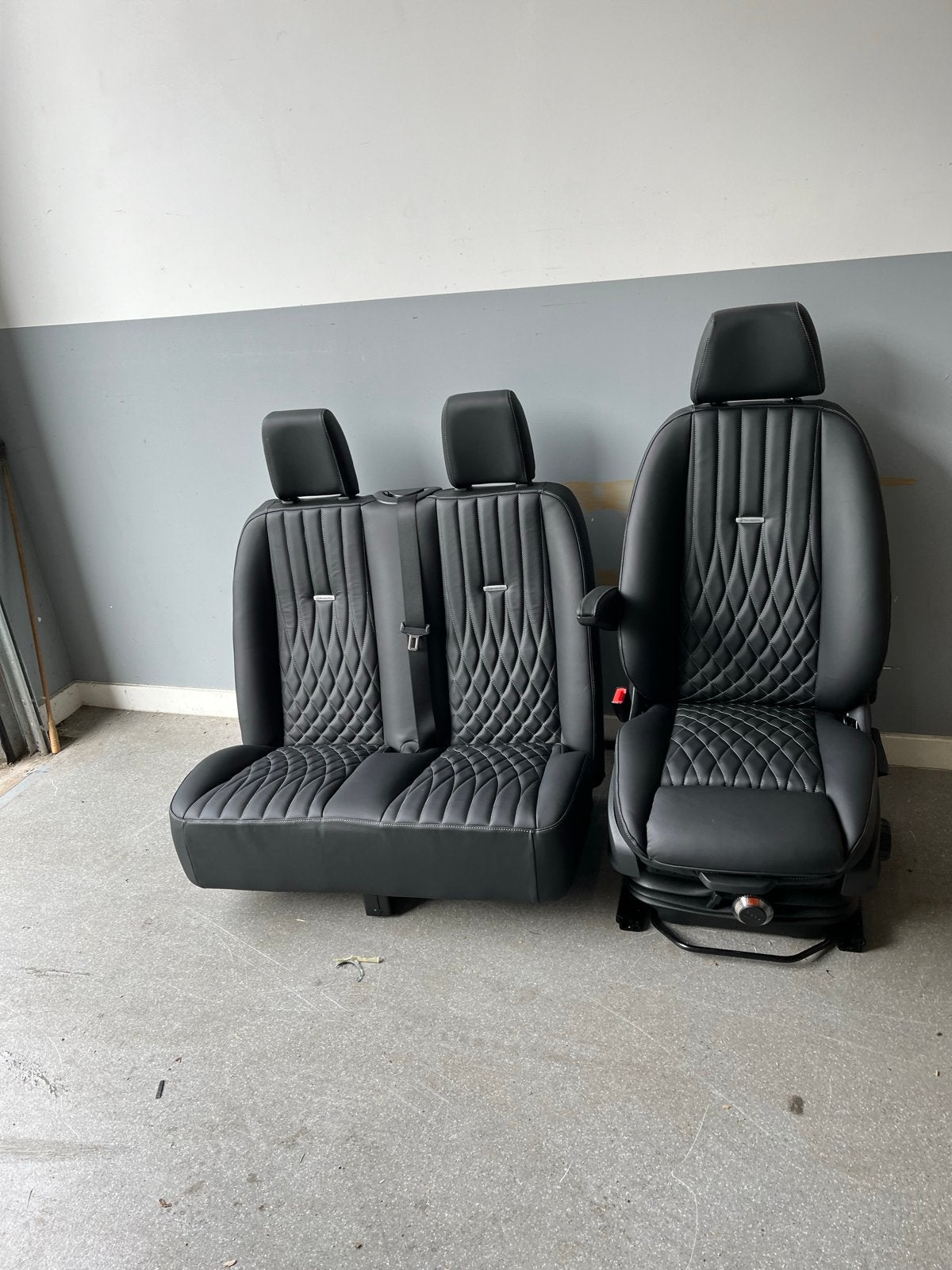 Mercedes Sprinter Bestuurdersstoel + Tweezitsbank leer, Auto-onderdelen, Ophalen, Mercedes-Benz, Nieuw, 6658kz