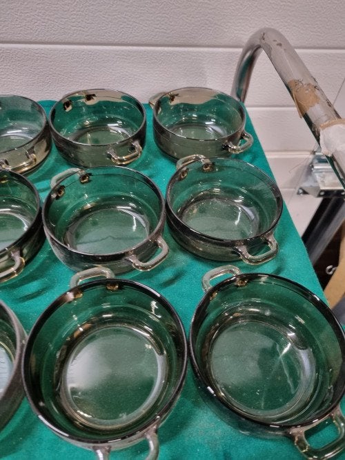 -	Soep schaaltjes Arcoroc frans bruin glas, Ophalen of Verzenden, 'T Olde Gre-j, Info@toldegrej.nl, Endepoelstraat 20f Didam