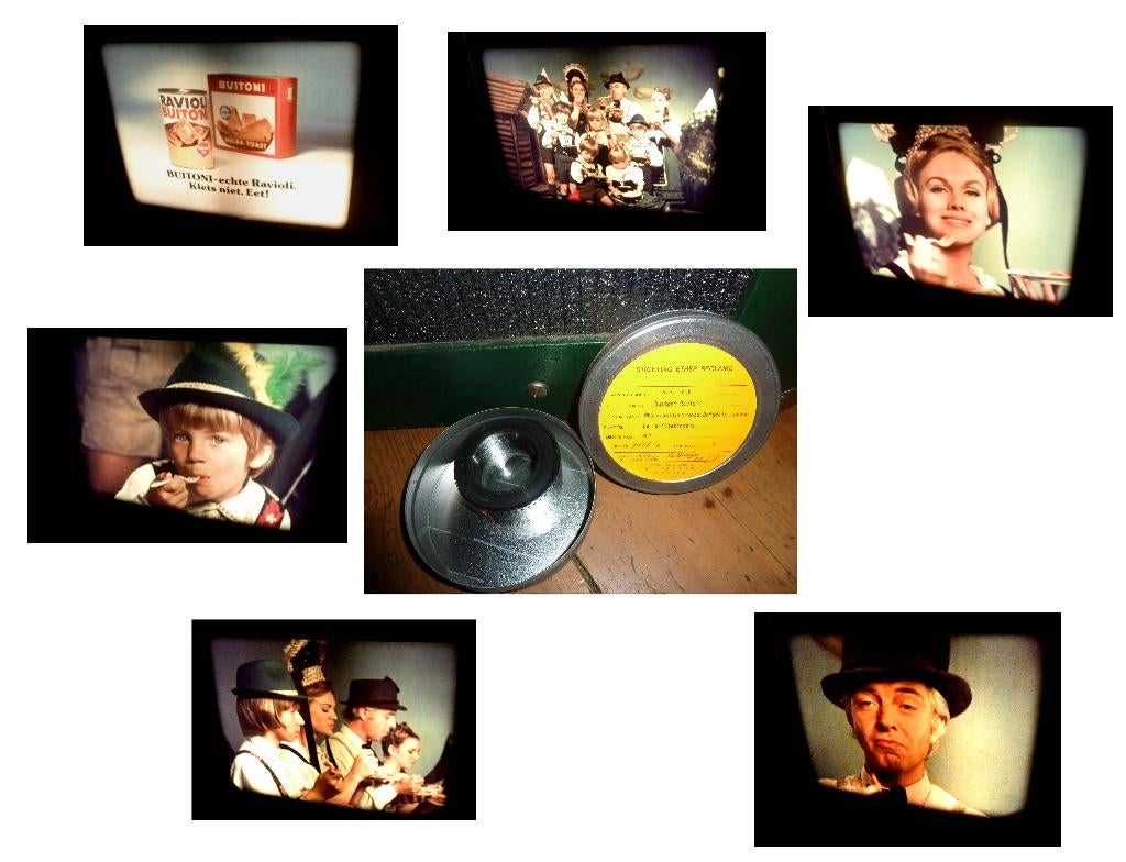 35mm film Reklame Ravioli Buitoni 1975 30 sec - Fam.Singer -, Ophalen of Verzenden, 35mm film
