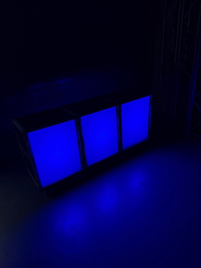 Flightcase 14-HE DJ Meubel Booth, Ophalen, Gebruikt