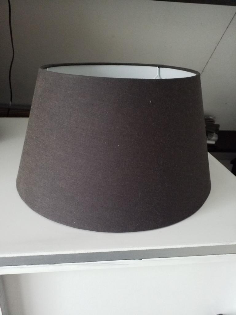 Antraciet lampenkap 35 x 25 x 19 cm hoog, Ophalen of Verzenden
