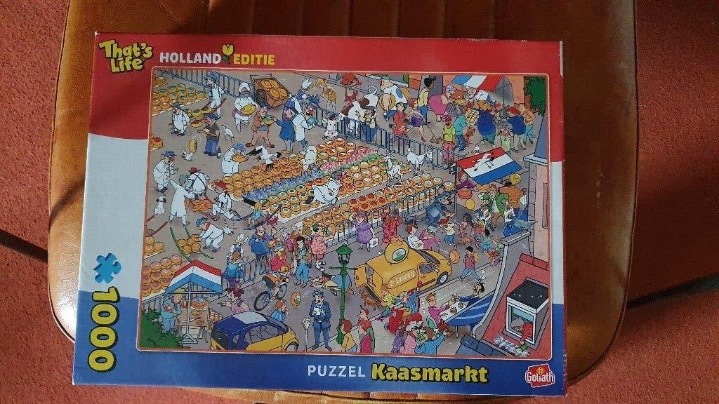 That's life Kaasmarkt Holland Editie, Ophalen of Verzenden, 500 t/m 1500 stukjes, Gebruikt, Legpuzzel