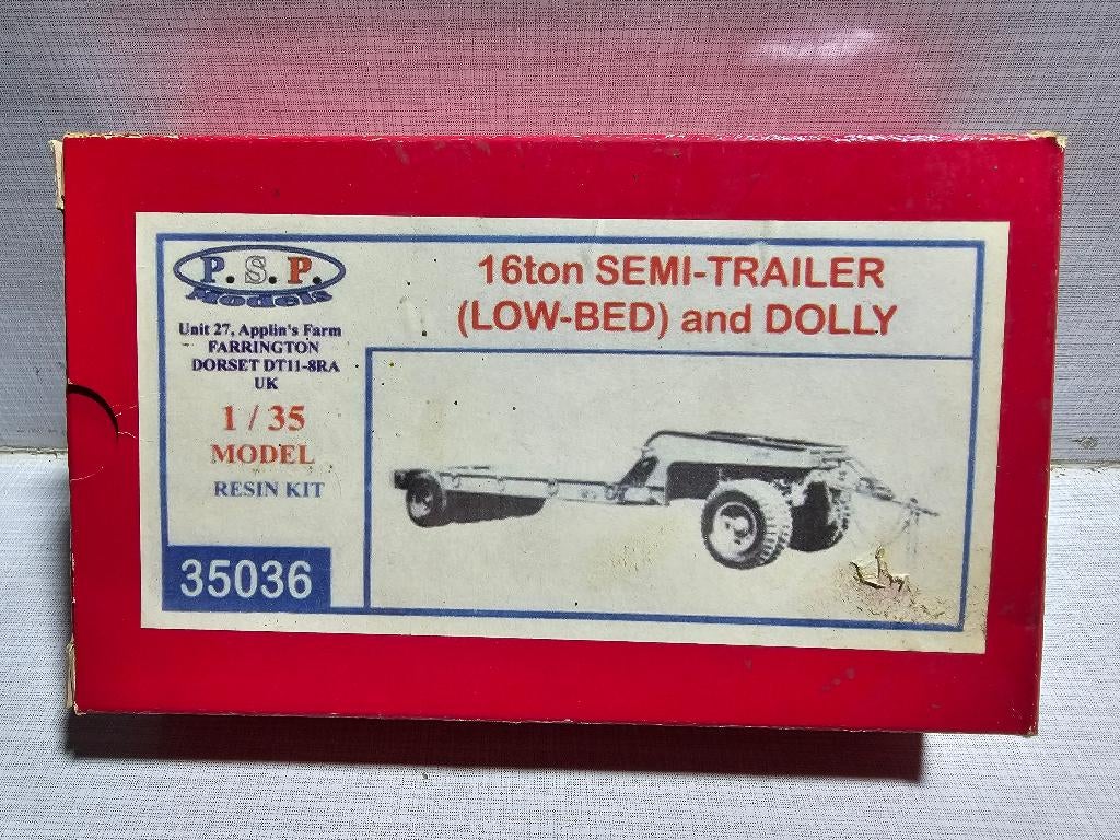P.S.P. 16ton trailer modelbouw, Overige merken, Groter dan 1:32, Ophalen of Verzenden, Zo goed als nieuw