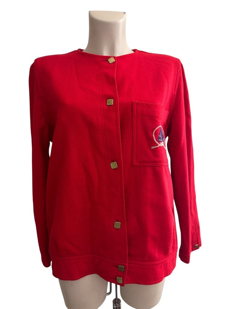 Sherry vest L, Maat 38/40 (M), Ophalen of Verzenden, Zo goed als nieuw, Rood