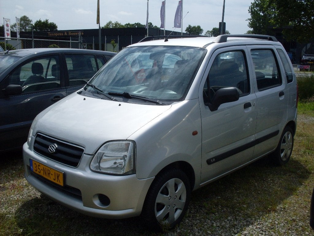 Suzuki Wagon R+ 1.3 2004 Grijs, Auto's, Voorwielaandrijving, 40 €/maand, Wagon R+, Origineel Nederlands