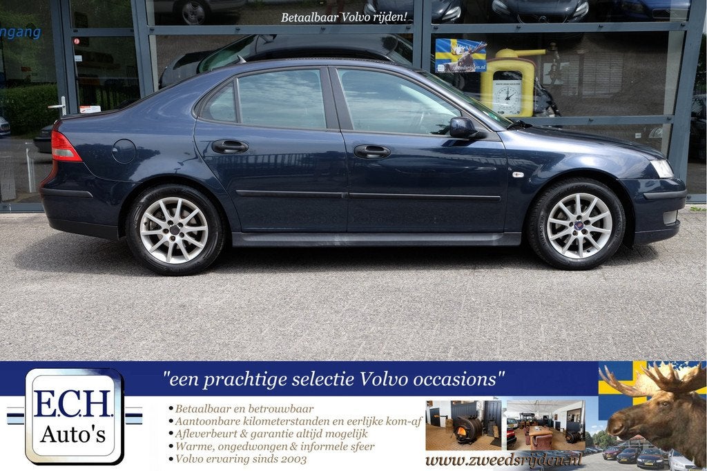 Saab 9-3 Sport Sedan 1.8t 150 pk Trekhaak, Airco, Zomer + Wi, Auto's, Saab, Voorwielaandrijving, 1998 cc, Stof, Gebruikt