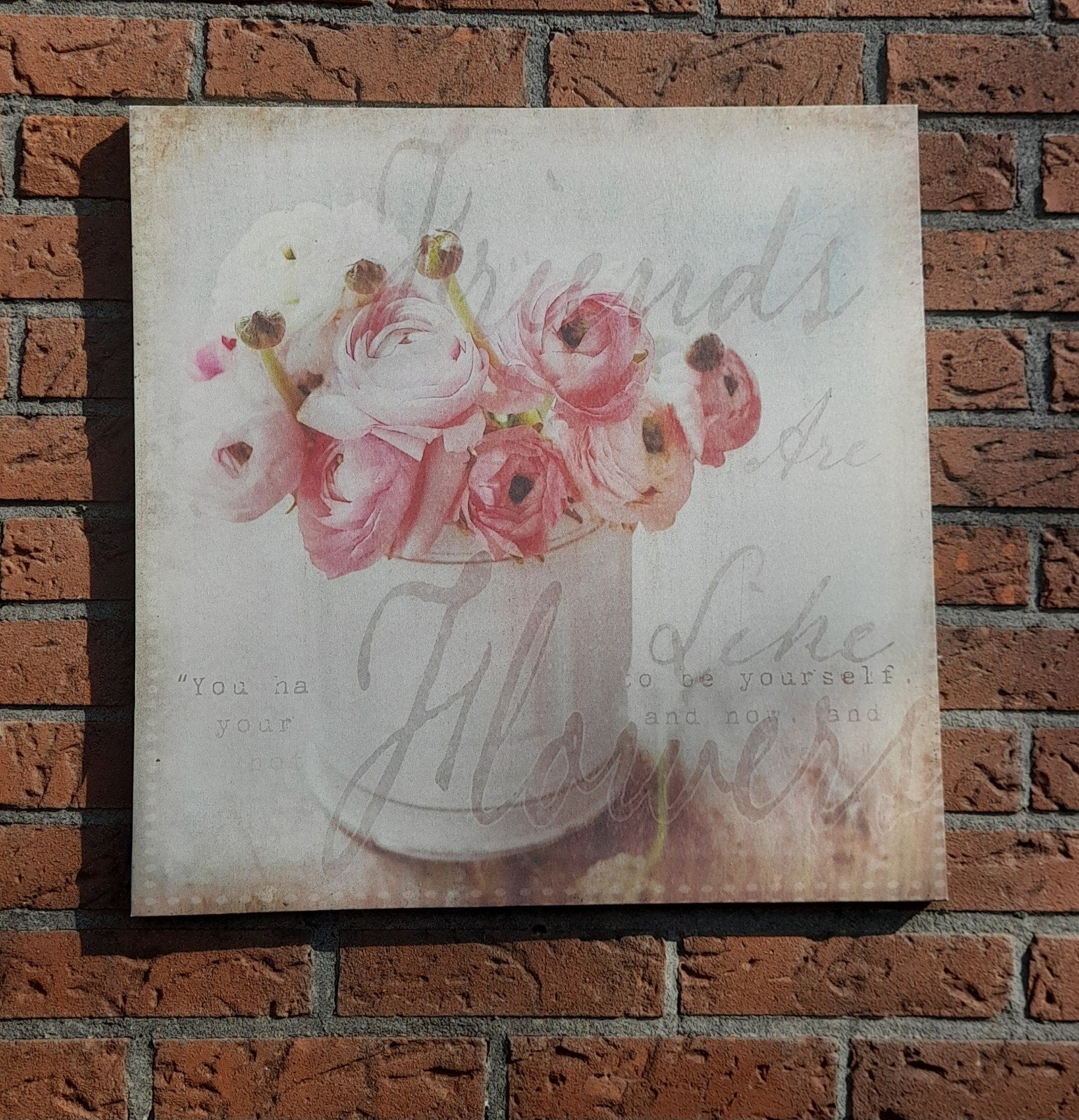 Teab brocant Tuinschilderij  tuindecoratie Pioenrozen, Ophalen