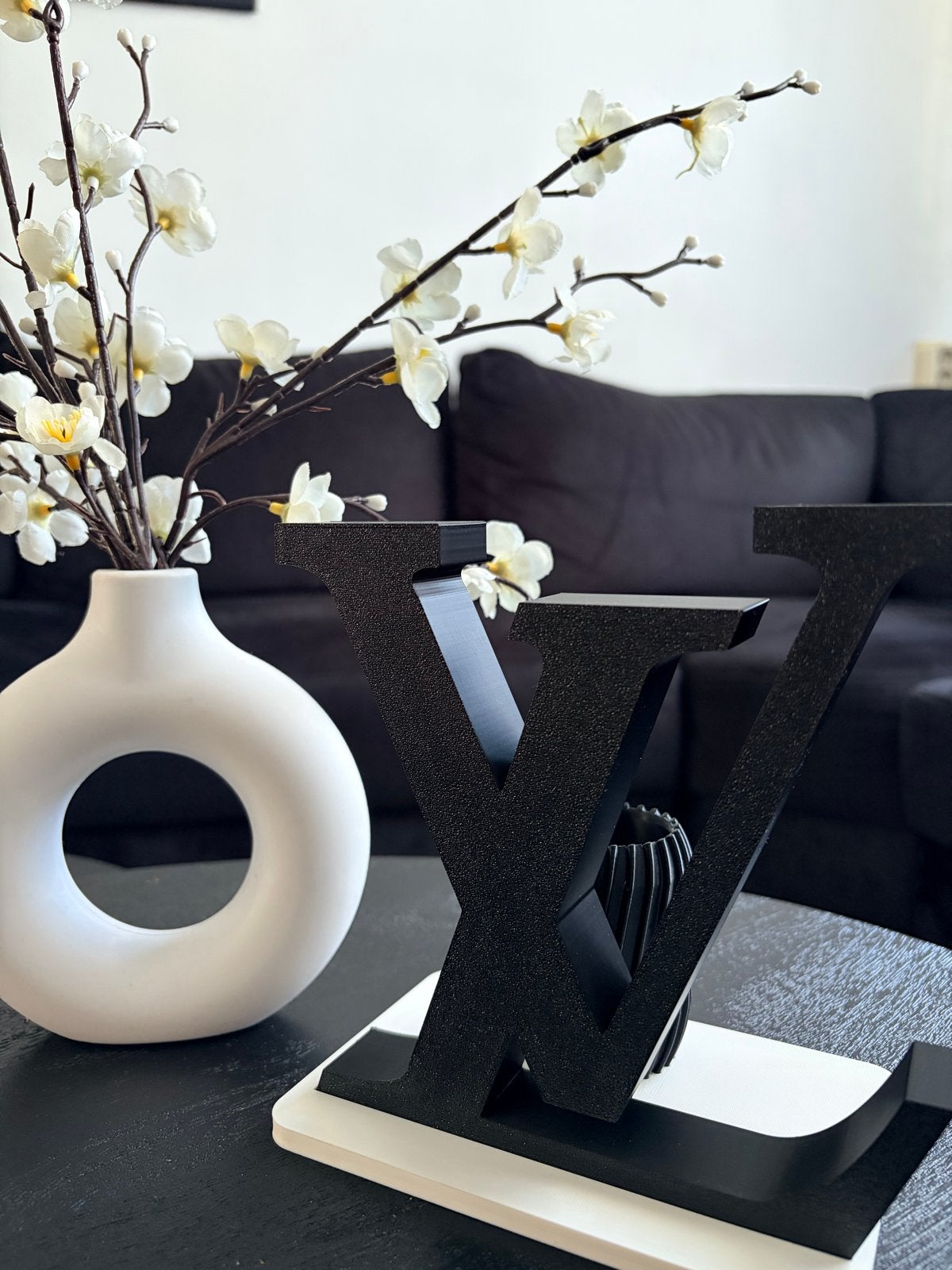 Luxe kleine droogbloem vaasje - Louis Vuitton & Chanel Stijl, Huis en Inrichting, Woonaccessoires | Overige, Meerkleurig, Kunststof