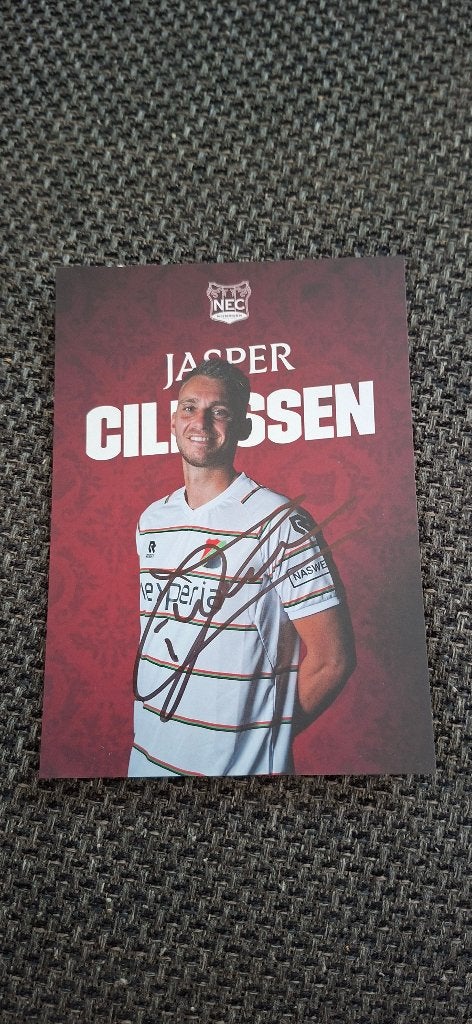 Spelerskaart met handtekening; Jasper Cillessen # NEC Ajax, Ophalen of Verzenden, Nieuw, Overige binnenlandse clubs, Spelerskaart