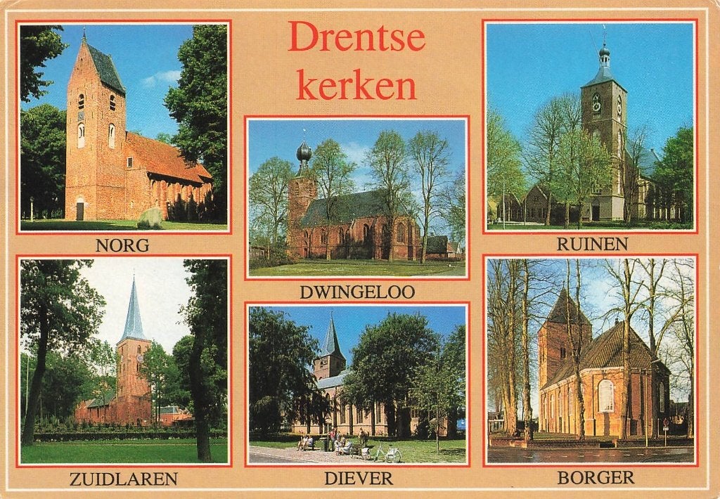 Drentse Kerken, Ophalen of Verzenden, 1980 tot heden, Gelopen, Drenthe