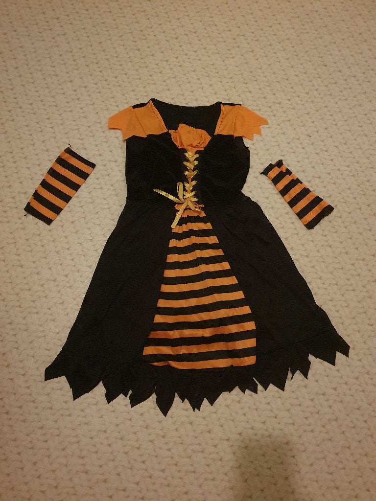 Heksenjurk Halloween Maat 140-146-152, Ophalen of Verzenden, Gebruikt, 146 t/m 152, Meisje