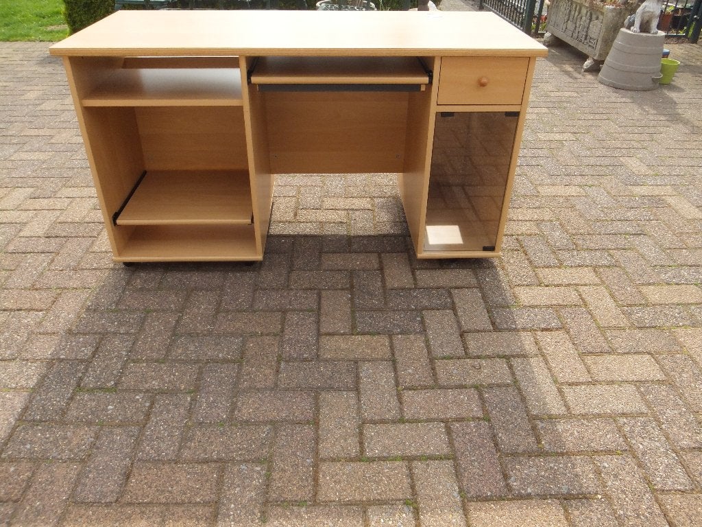computer meubel ,bureau, Huis en Inrichting, Bureaus, Ophalen, Gebruikt, Hout, 61 cm