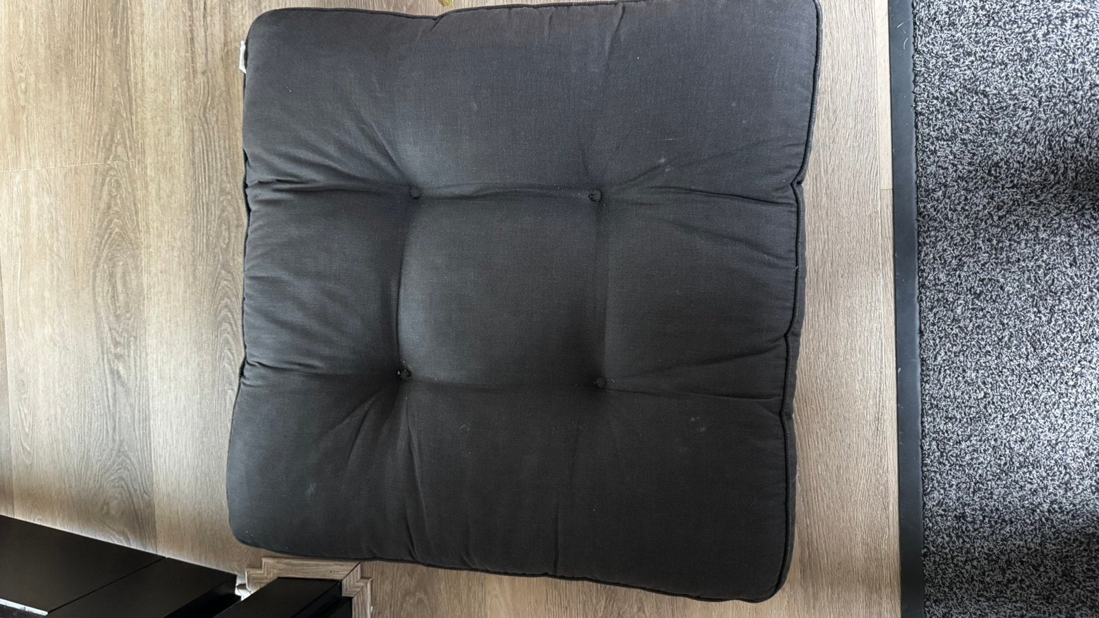 Kussens 50x50 cm kleur antraciet, Tuin en Terras, Ophalen, Zo goed als nieuw
