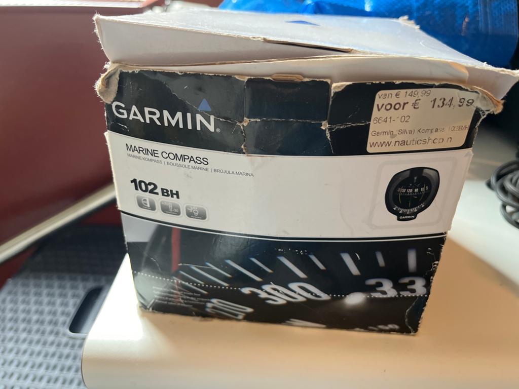 Garmin Kompas 102 BH voor inbouw met verlichting, Watersport en Boten, Ophalen of Verzenden, Gebruikt, Overige typen