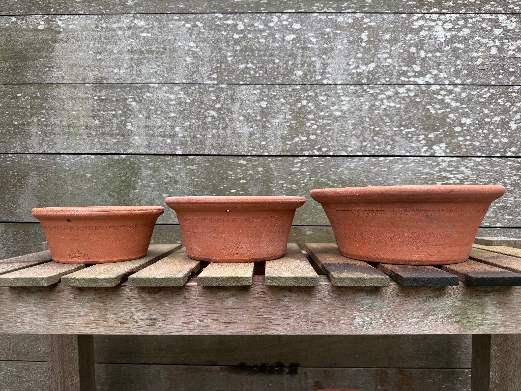 Whichford terracotta potten, used, Ophalen, Rond, Zo goed als nieuw, Balkon