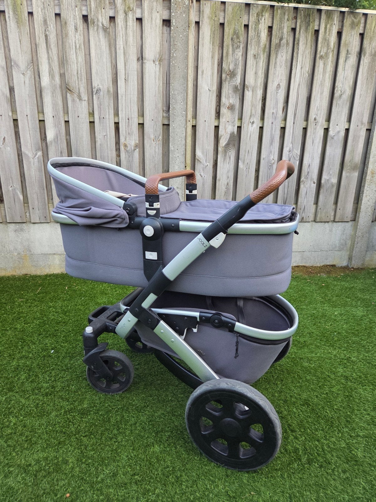 Joolz Geo Combiwagen met reiswieg en zitje, Gebruikt, Verstelbare duwstang, Combiwagen, Ophalen