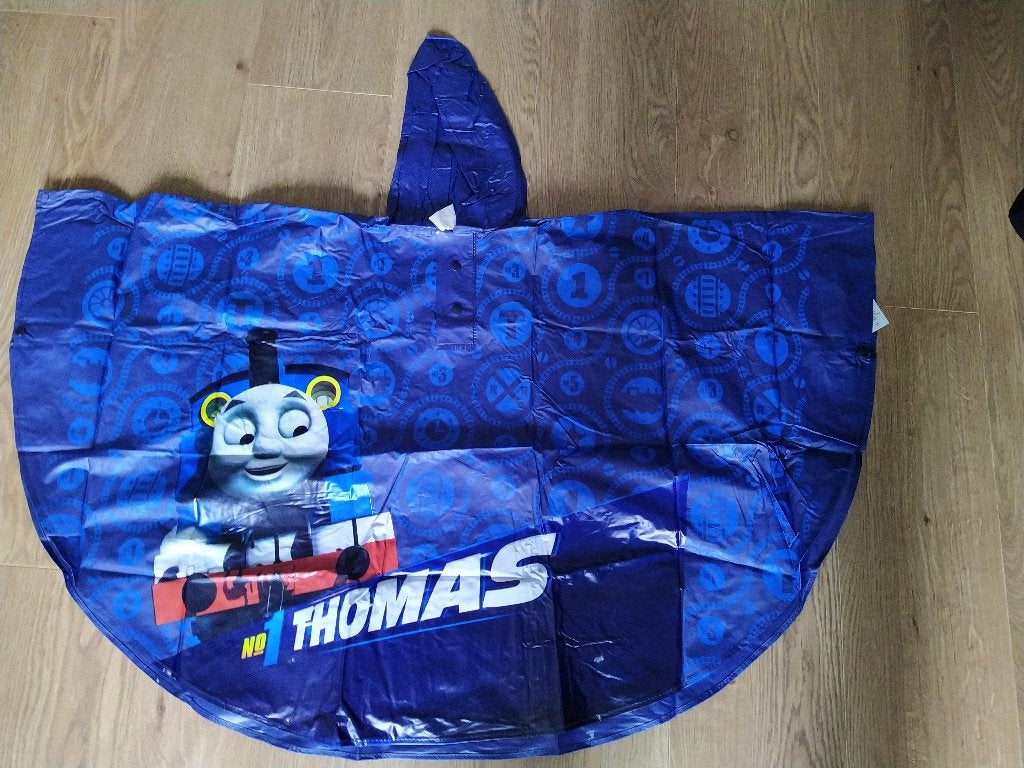 Regenponcho / Poncho thomas de trein  zgan, Ophalen of Verzenden, Zo goed als nieuw, Regenponcho, Kinderen