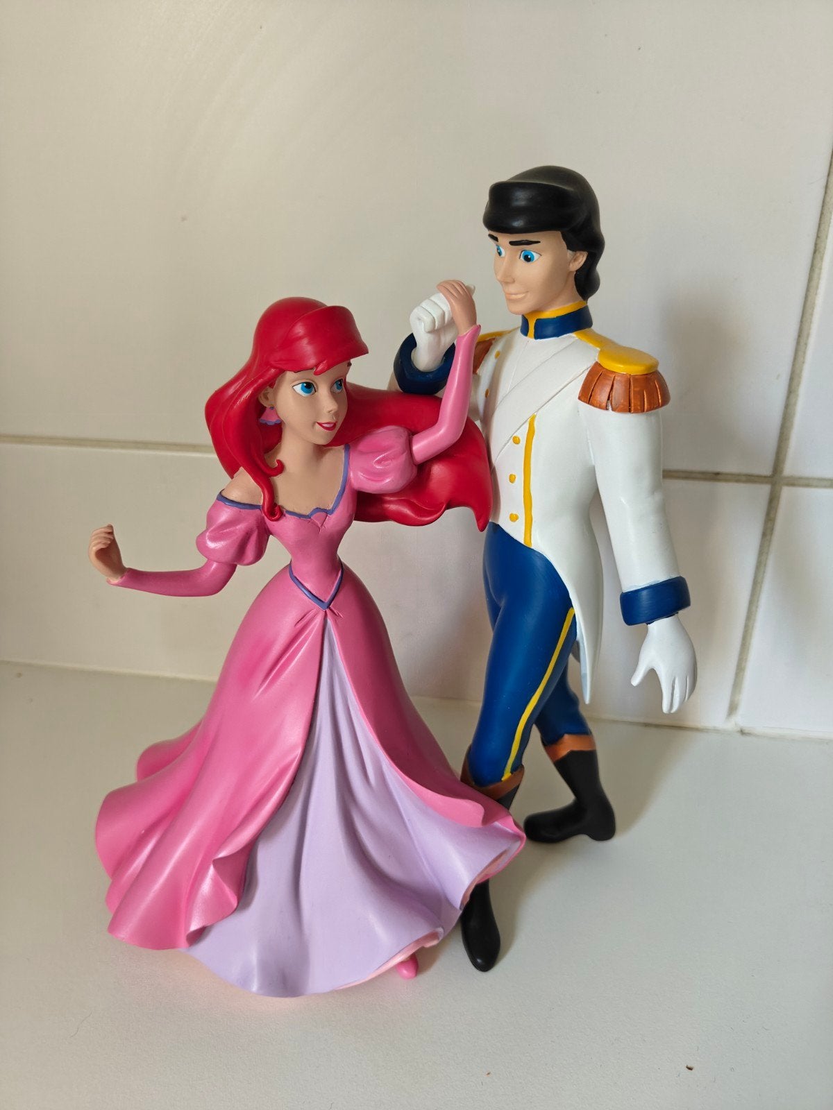 De kleine zeemeermin Ariel en Eric, Ophalen, Zo goed als nieuw, Beeldje of Figuurtje