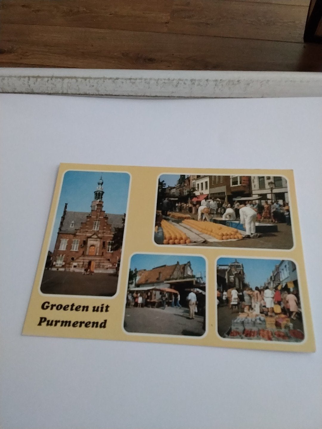Oude ansichtkaart Groeten uit Purmerend, Verzamelen, Ansichtkaarten | Nederland, Ophalen of Verzenden, 1960 tot 1980, Gelopen