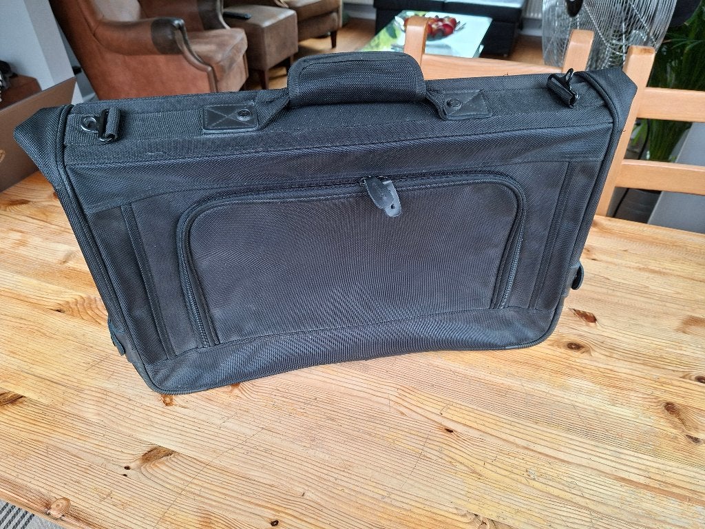 Reistas voor Pakken/Jurken - zwart canvas, 30 cm of meer, Zwart, Minder dan 40 cm, Minder dan 35 cm