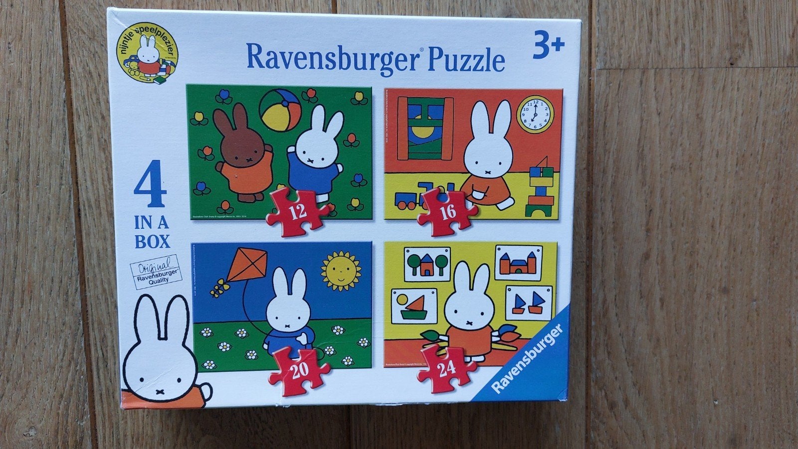 Ravensburger Nijntje Puzzel 4 in een doos 3+, Ophalen, 10 tot 50 stukjes, Gebruikt, 2 tot 4 jaar