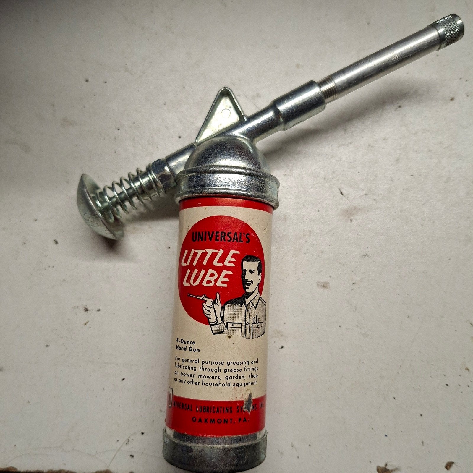 Vintage Universal's Little Lube Handvetpistool / vetspuit, Ophalen of Verzenden