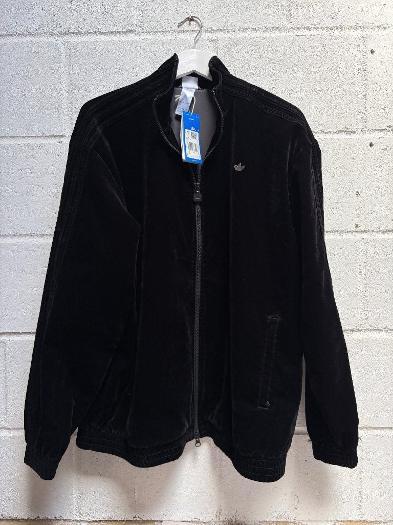 adidas jacket jas zwart S Brushed Twill Oversized Firebird, Adidas, Zwart, Nieuw, Ophalen of Verzenden