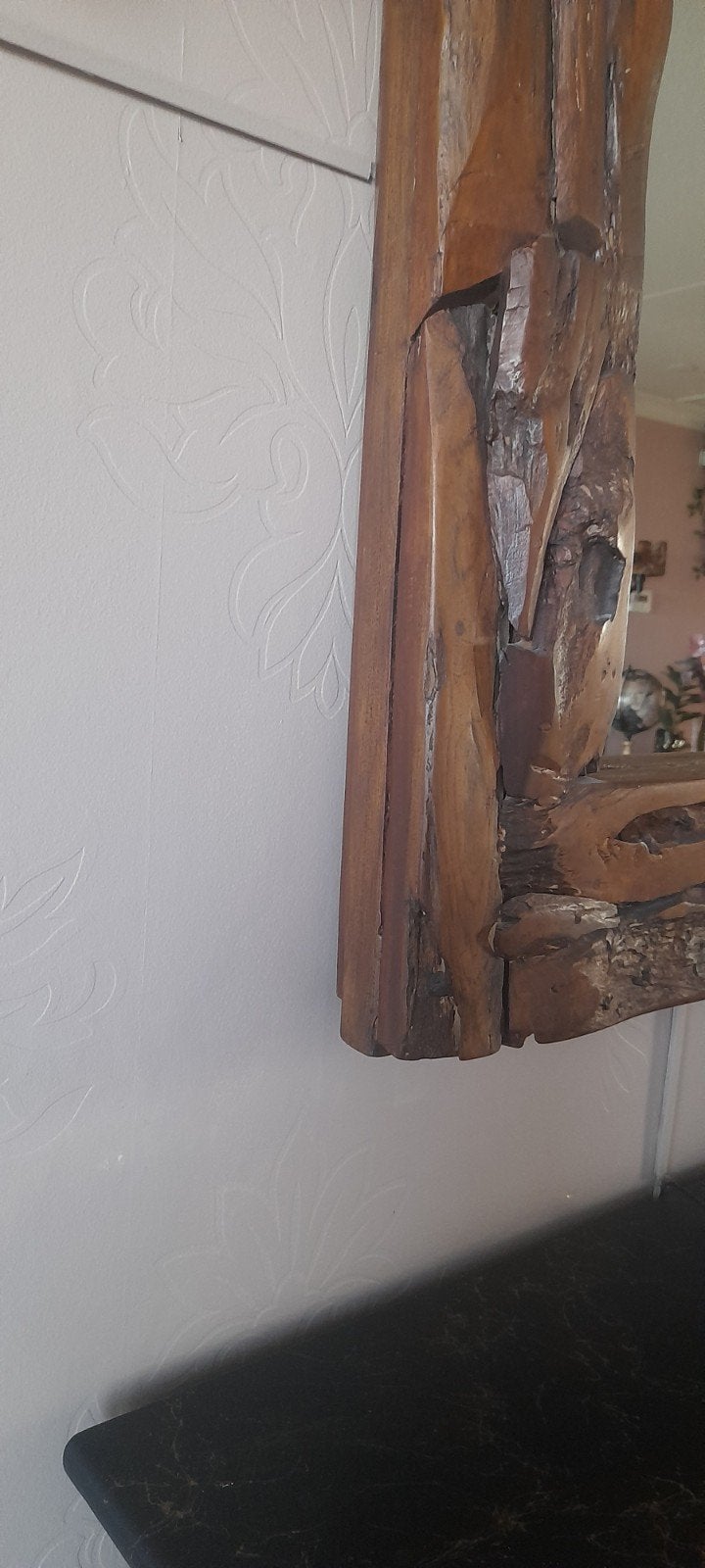 massief teak houten spiegel 110x70 en 150x75, Huis en Inrichting, Woonaccessoires | Spiegels, Ophalen, Rechthoekig, Minder dan 100 cm