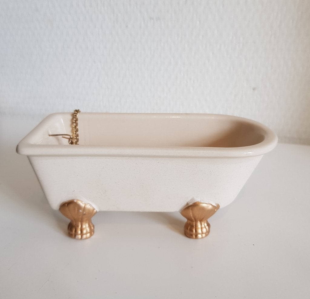 Miniatuur badkuipje voor poppenhuis of decoratie, Verzenden, Zo goed als nieuw, Poppenhuis