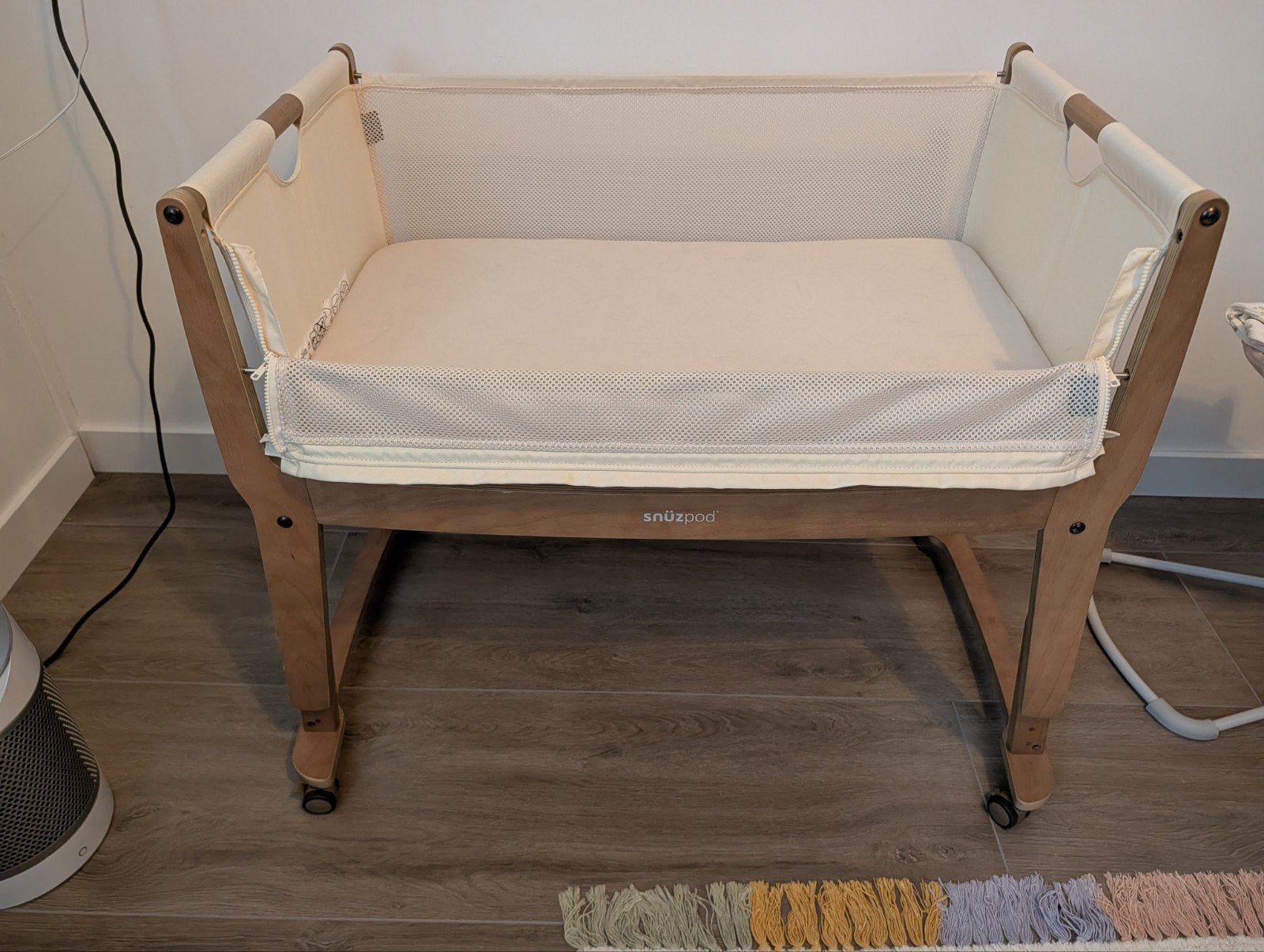 Snuzpod Studio Co-sleeper incl.Aerofoam matras, Ophalen, Zo goed als nieuw, Wieg