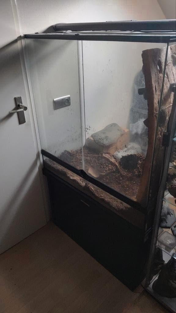 Exo terra terrarium / paludarium 90x45x90 / 51,5cm kast, Ophalen, Gebruikt, Terrarium of Paludarium