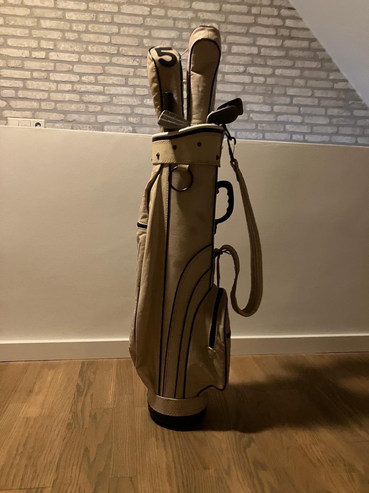 Antieke golfset met tas en diverse clubs, Ophalen of Verzenden, Gebruikt, Set, Overige merken