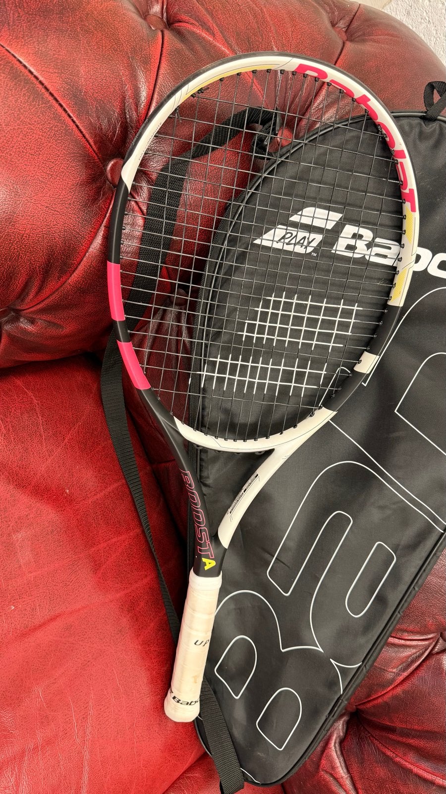 Babolat Boost A Tennisracket met hoes - Zo goed als nieuw, Ophalen of Verzenden, Zo goed als nieuw, Racket, Babolat