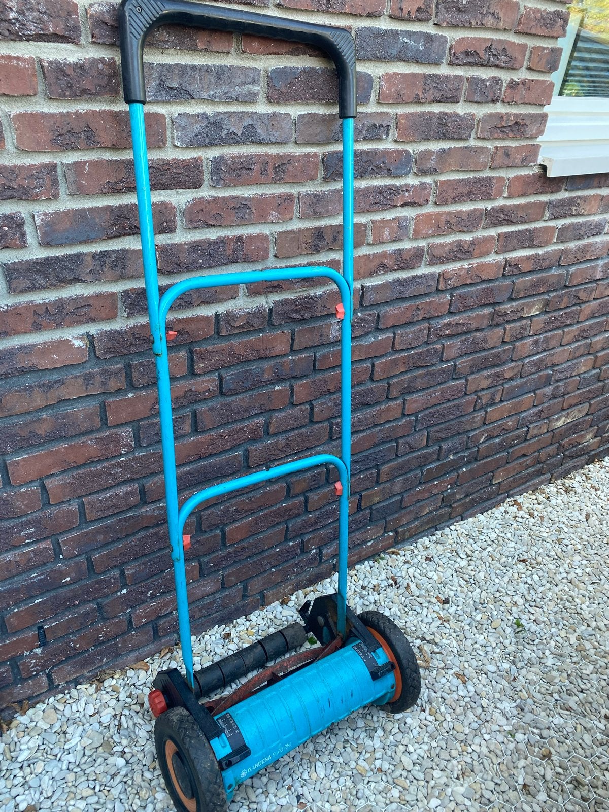 Gardena handgrasmaaier, Tuin en Terras, Ophalen, Gebruikt, Handgrasmaaier, 30 t/m 39 cm
