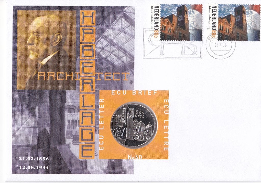 ECU-brief – H.P. Berlage 1856 - 1934 – nummer 40, Verzenden, Envelop