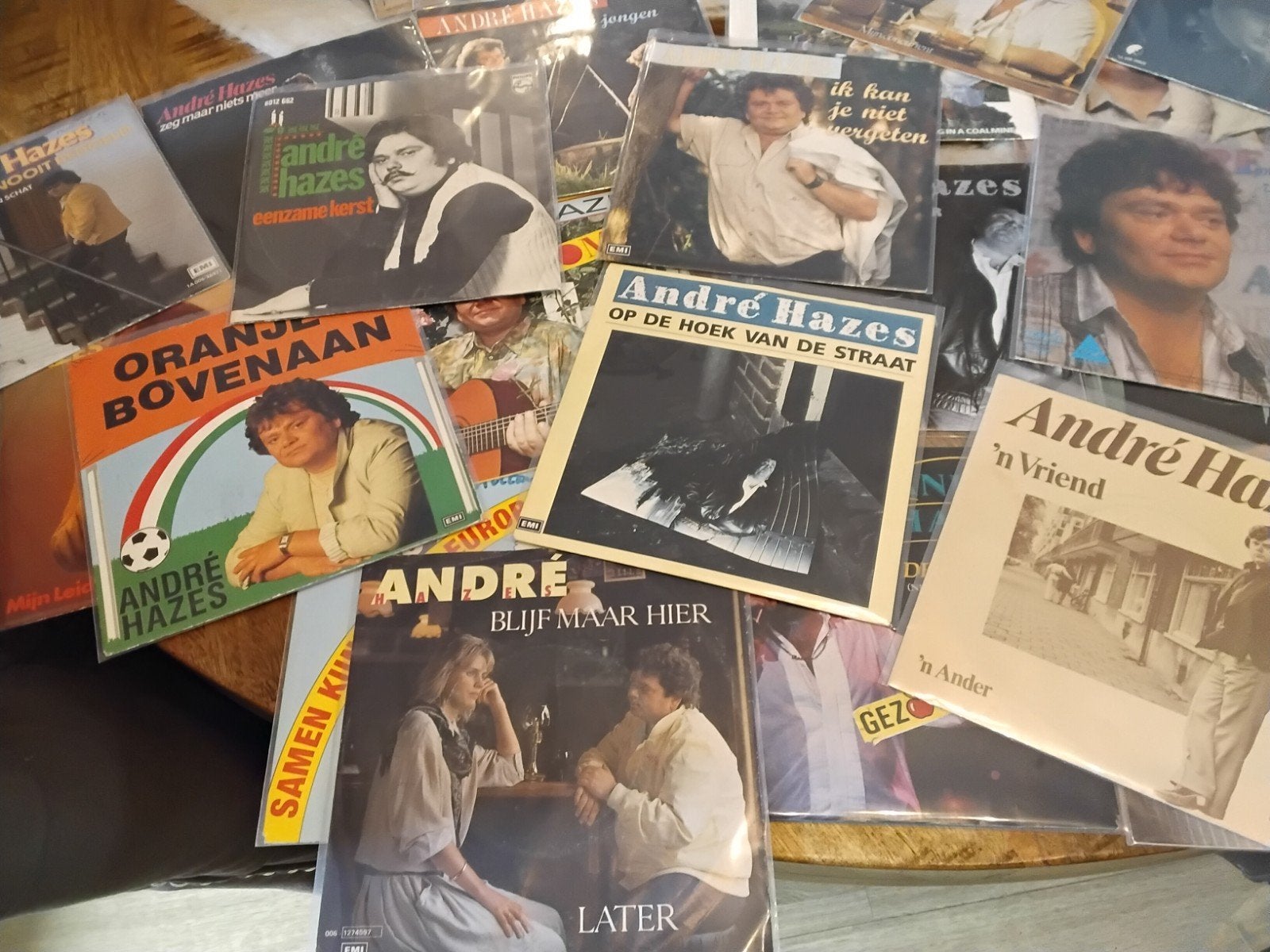 Andre Hazes verzameling singles 34 stuks, Verzenden, Gebruikt, Overige formaten, Levenslied of Smartlap