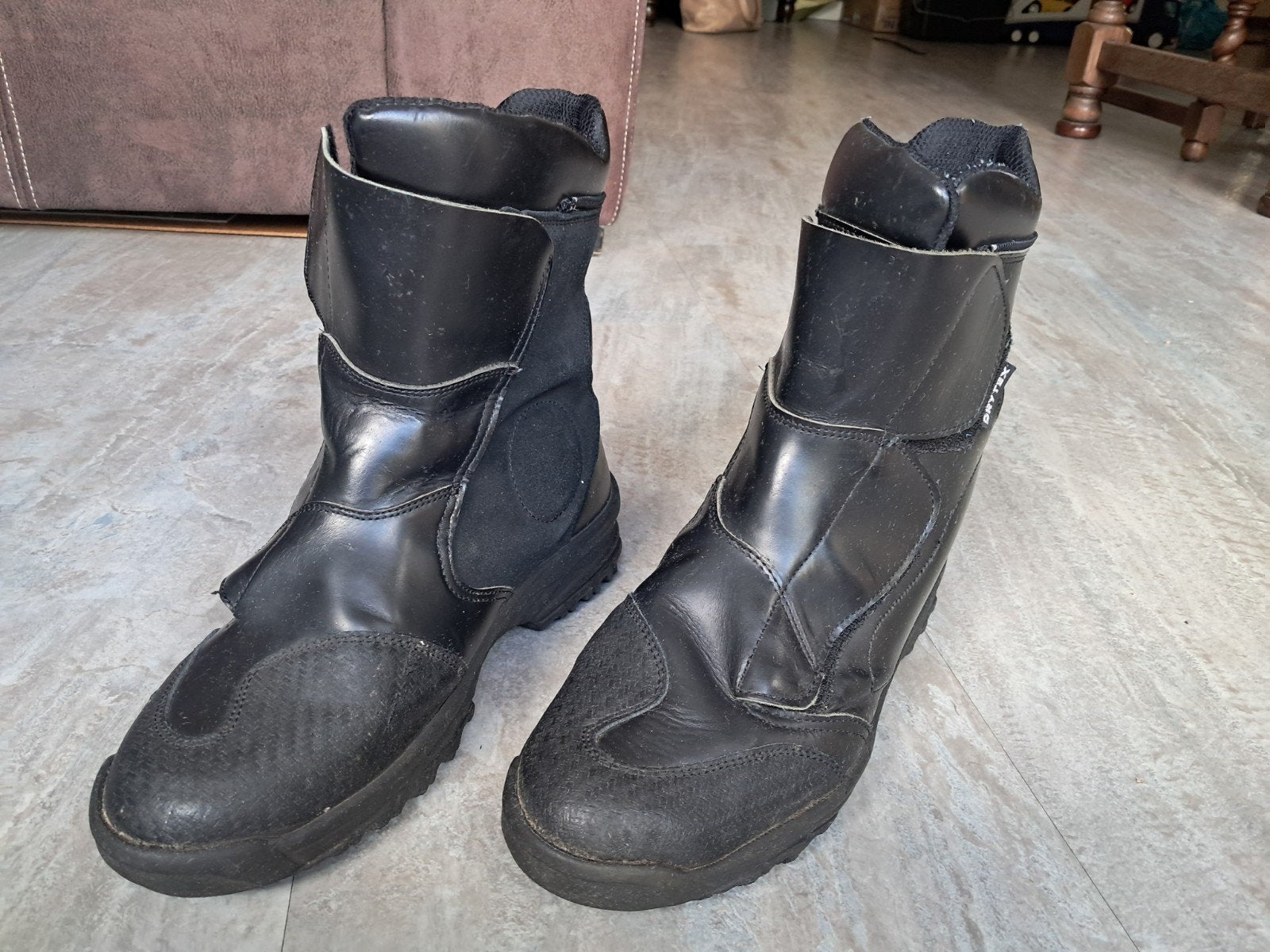 Zwarte motorlaarzen, maat 44, met Drytex technologie, Motoren, Kleding | Motorkleding, Heren, Ophalen of Verzenden, Drytex, Laarzen