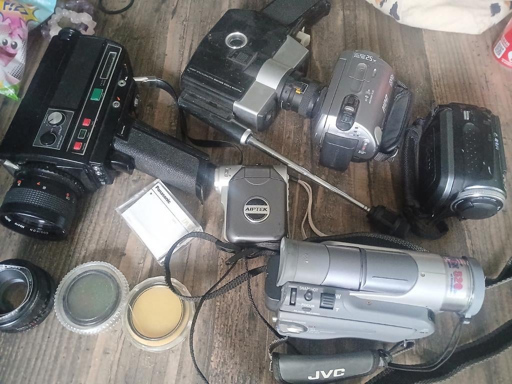Diverse videocamera's en accessoires - Vintage collectie, Ophalen of Verzenden