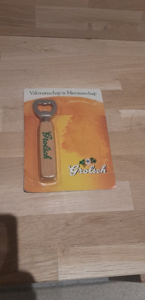 Grolsch bier opener, Ophalen of Verzenden, Zo goed als nieuw, Flesopener, Grolsch