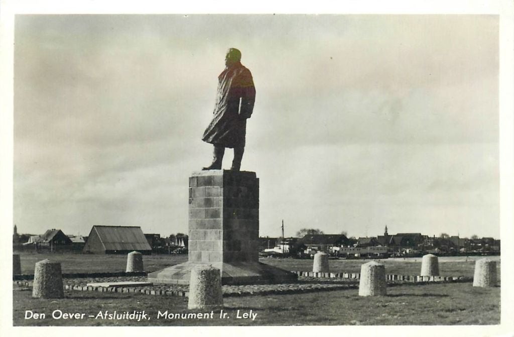 701-432-025 Den Oever Afsluitdijk Monument Lely, Verzenden, Voor 1920, Noord-Holland
