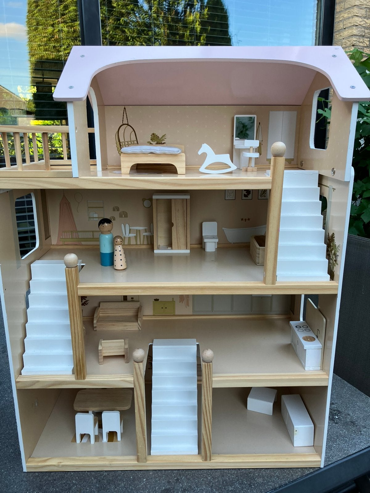 Petite Amelie poppenhuis met veel accessoires, Ophalen, Gebruikt, Poppenhuis