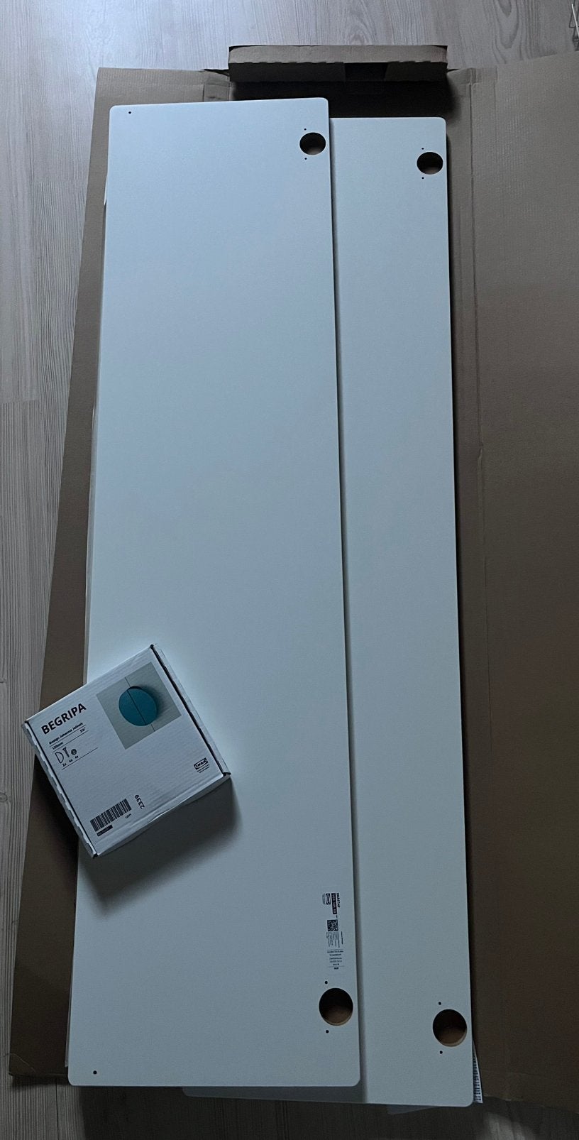 Kastdeurtjes Smastad 30x120 met Begripa blauwe handgrepen, Ophalen of Verzenden, Zo goed als nieuw