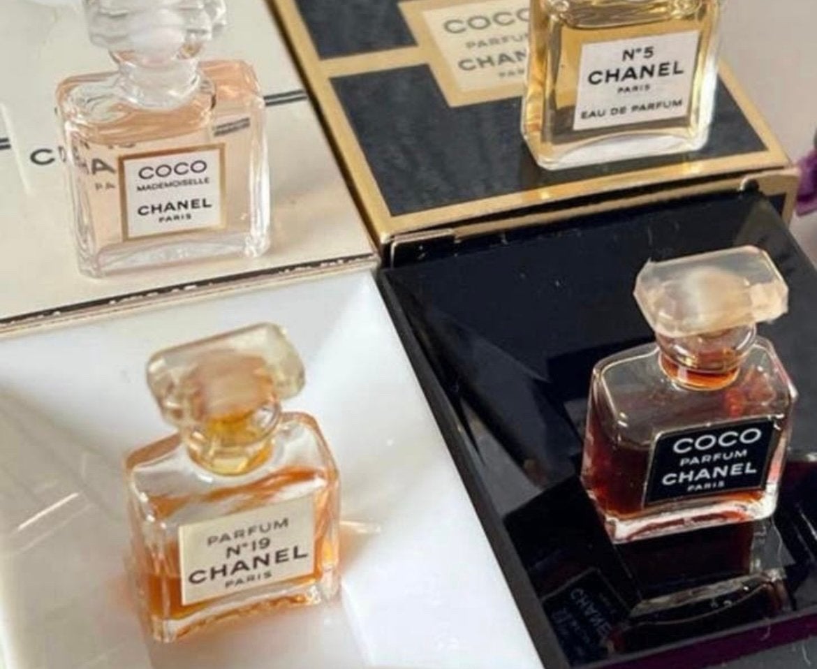 Vintage Chanel Miniatuur Parfums 1,5 ml Origineel, Verzenden, Gebruikt, Miniatuur, Gevuld