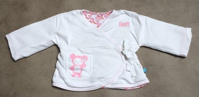 Lief! baby bolero – schattig & warm – maat 50-56, Lief!, Ophalen of Verzenden, Zo goed als nieuw, Truitje of Vestje