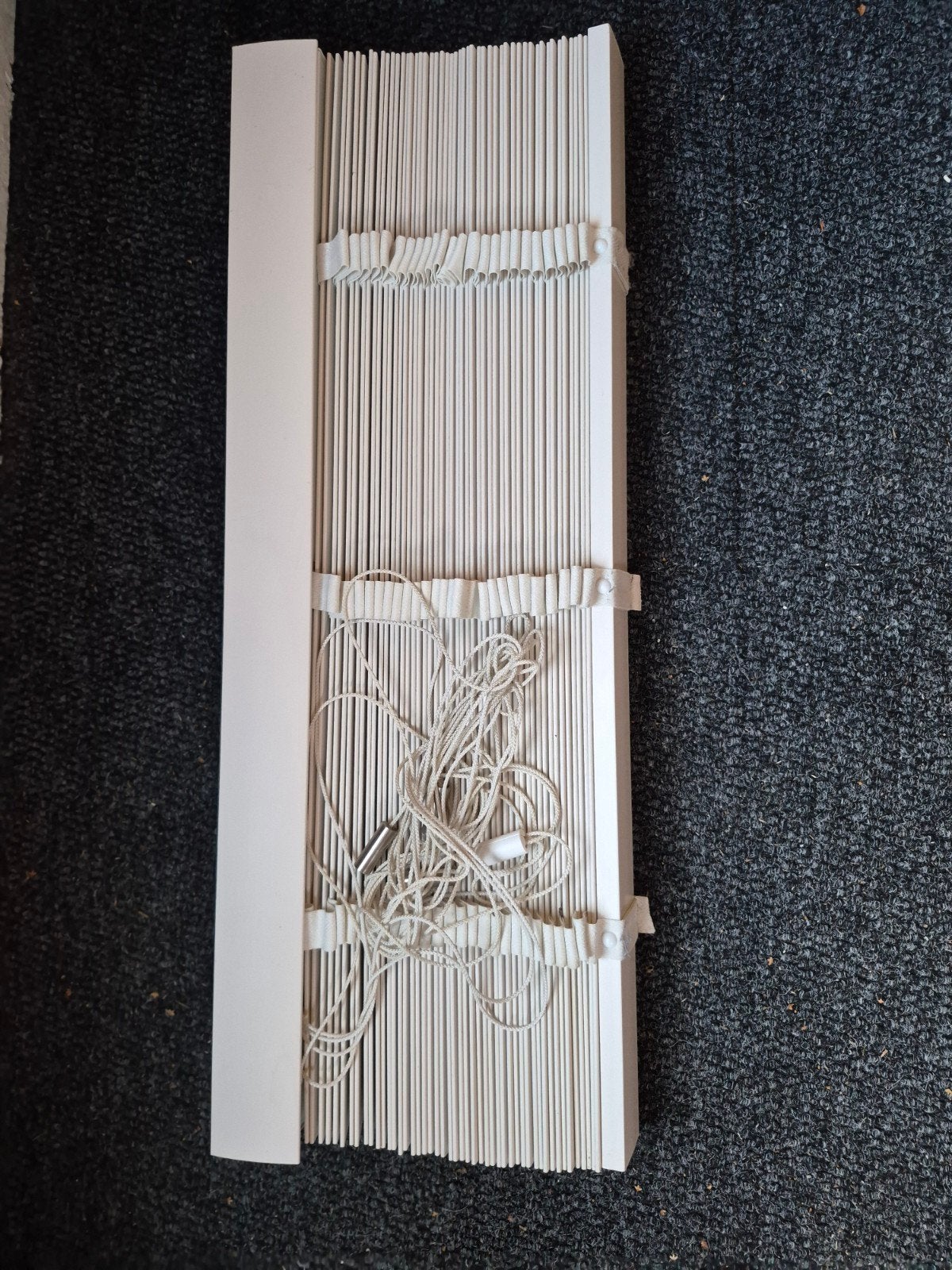 Houten jaloezieen in nieuwstaat, Jaloezie, 216 cm, Wit, Hout