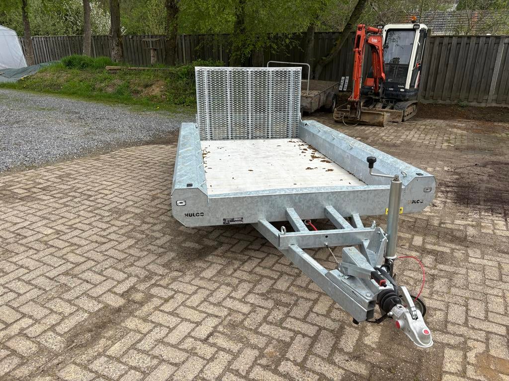 Hulco Terrax-2 3000 machinetransporter zo goed als nieuw, Auto diversen, Aanhangers en Bagagewagens, Ophalen, Zo goed als nieuw