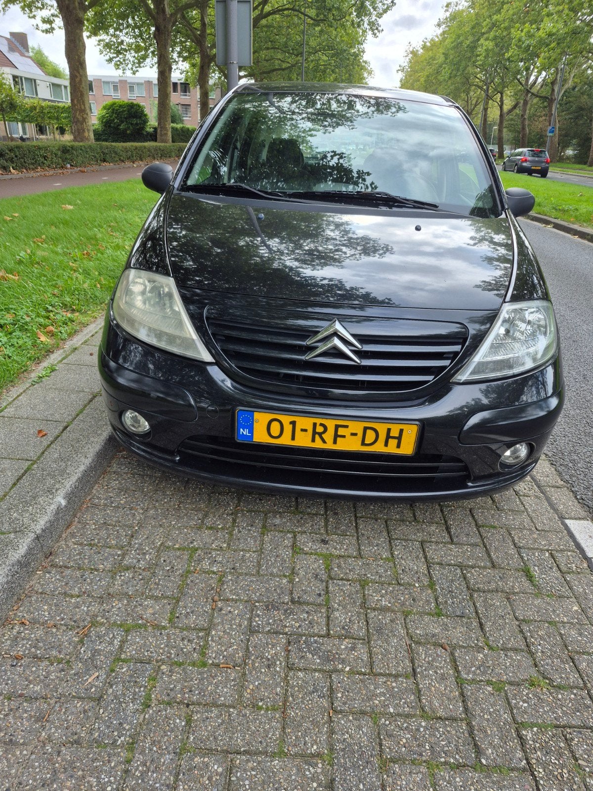 Citroën C3 1.4 I 2005 Zwart, Auto's, Voorwielaandrijving, Zwart, Origineel Nederlands, Handgeschakeld