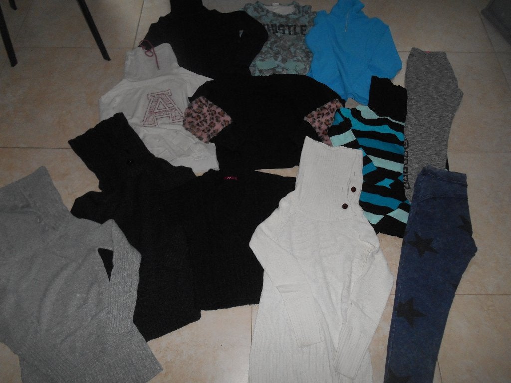 Pakket Truien Fleece Wol Kol Joggingbroek XS/S, Ophalen of Verzenden, Zo goed als nieuw, Maat 36 (S), Overige kleuren
